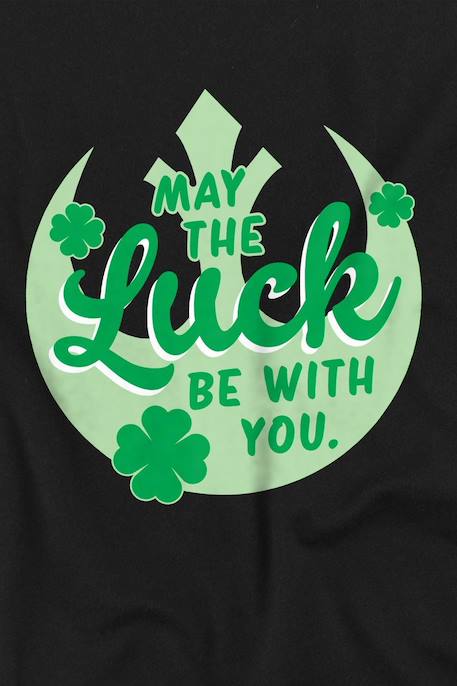 T-shirt garçon coton - Star Wars luck rebel saint-patrick Noir 2 - vertbaudet enfant 