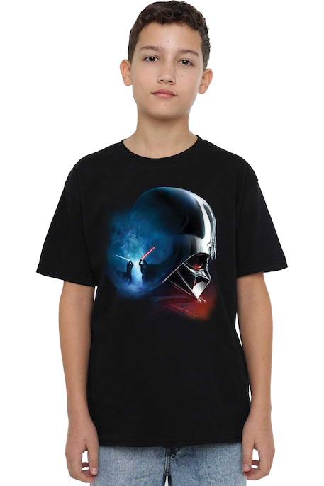 T-shirt motifs obi-wan kenobi et vador style poster enfan coton star wars Noir 4 - vertbaudet enfant 