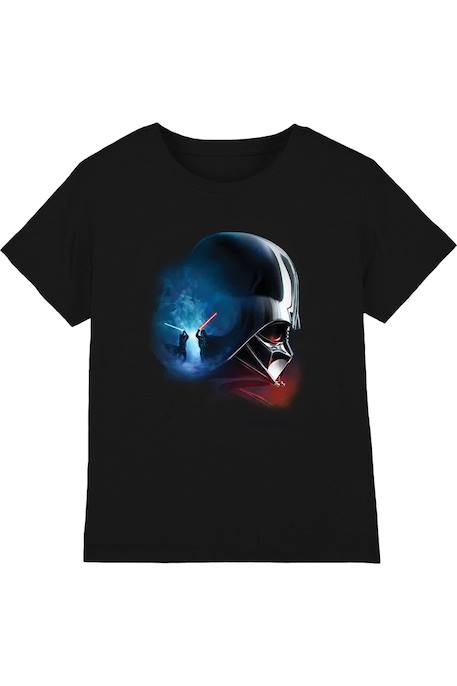 Fille-T-shirt motifs obi-wan kenobi et vador style poster enfan coton star wars