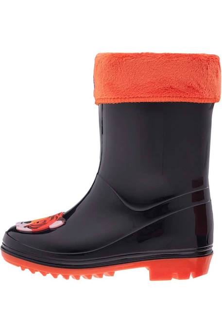 Bottes de pluie  frise Saphir foncé / orange 2 - vertbaudet enfant 