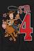 T-shirt 4ème anniversaire motif woody coton toy story i'm 4 Noir 3 - vertbaudet enfant 