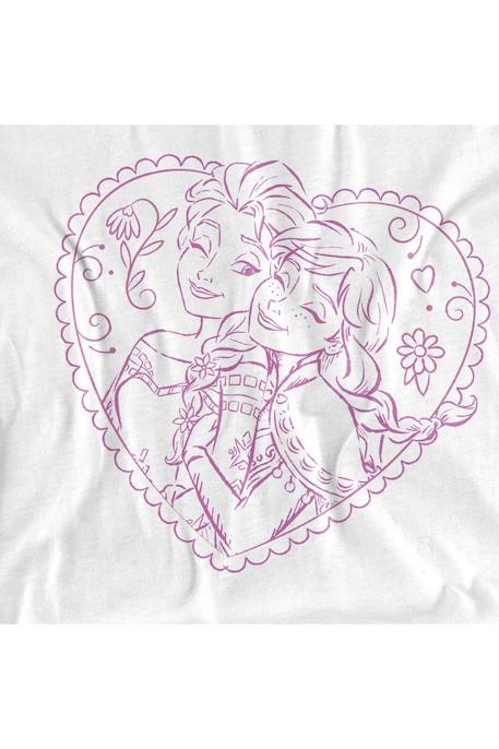 T-shirt coton la reine des neiges Blanc 3 - vertbaudet enfant 