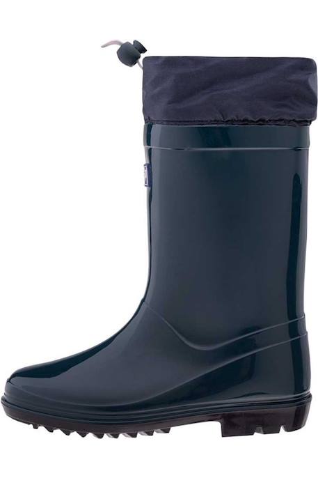 Bottes de pluie motif/style logo  kai Bleu sarcelle mat / saphir foncé 2 - vertbaudet enfant 