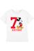 T-shirt 7ème anniversaire motif mickey mouse coton disney Blanc 1 - vertbaudet enfant 