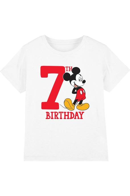Fille-T-shirt 7ème anniversaire motif mickey mouse coton disney