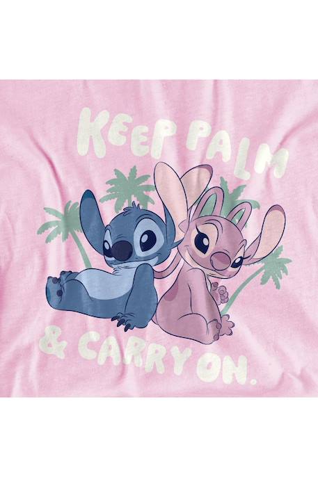 T-shirt coton keep palm Rose clair 3 - vertbaudet enfant 