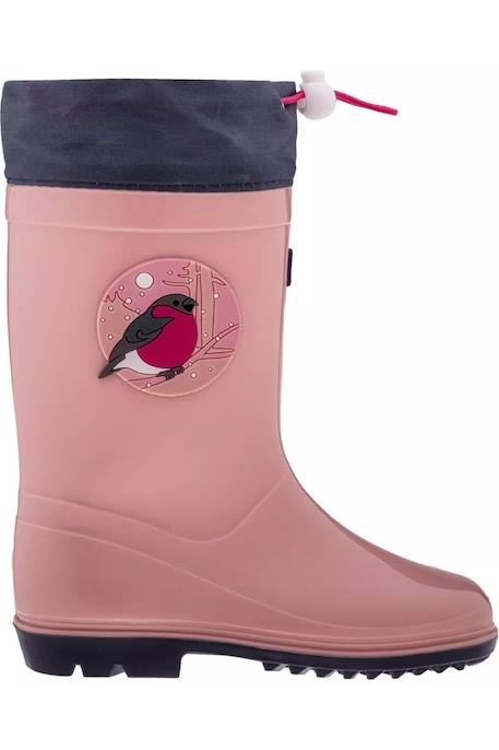 Bottes de pluie motif/style oiseau  kai Rose argenté / gris 3 - vertbaudet enfant 