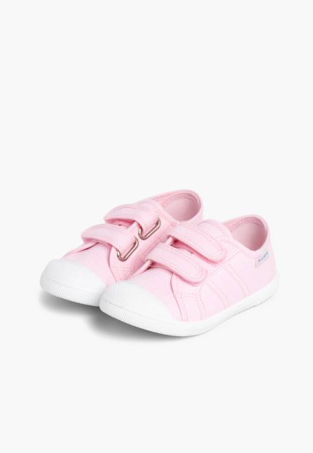 Baskets en toile avec scratchs pour enfant Rose 4 - vertbaudet enfant 