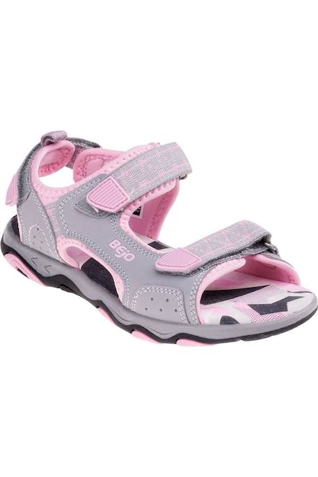 Sandales  alisi Rose poudré / gris clair 1 - vertbaudet enfant 