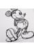 T-shirt motif croquis de mickey mouse coton disney Blanc 3 - vertbaudet enfant 