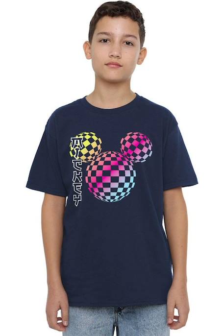 T-shirt coton mickey mouse Bleu marine 4 - vertbaudet enfant 