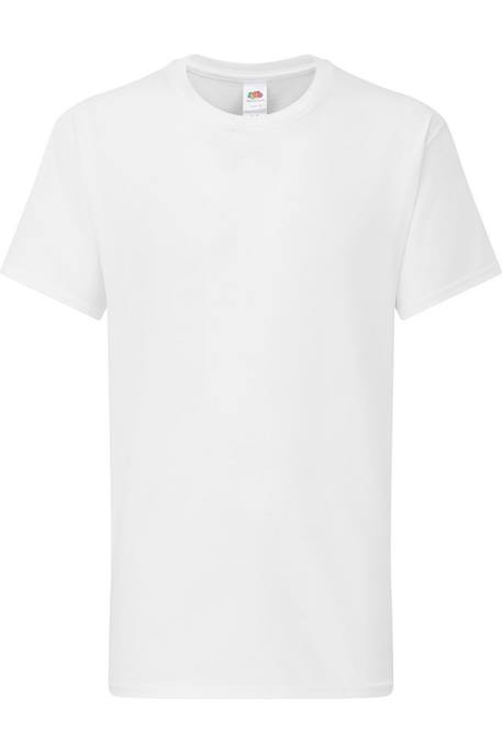 T-shirt iconic 195 en coton peigné de qualité supérieure Blanc+Bleu+Bleu marine sombre+Bleu roi+Canneberge+Noir+Rouge+Vert 1 - vertbaudet enfant 