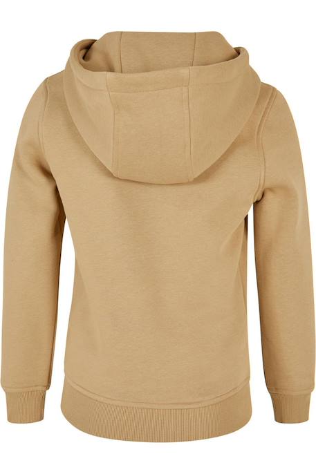 Sweat à capuche coton basic Beige 2 - vertbaudet enfant 