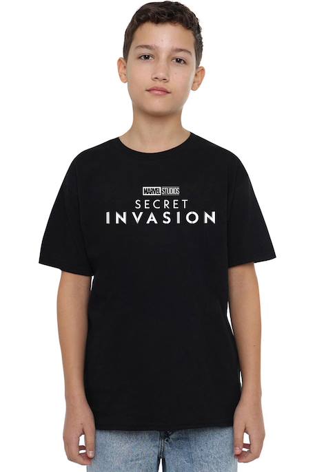 T-shirt coton secret invasion Noir 4 - vertbaudet enfant 