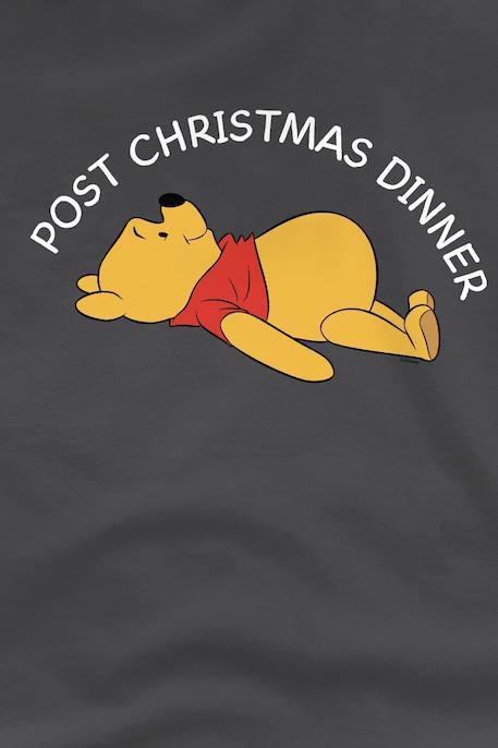 T-shirt coton Noel  winnie l'ourson christmas dinner Charbon 2 - vertbaudet enfant 