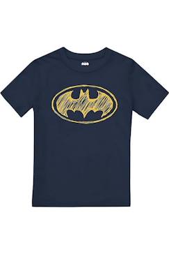 Garçon-T-shirt, polo, sous-pull-T-shirt motif logo griffonné coton batman