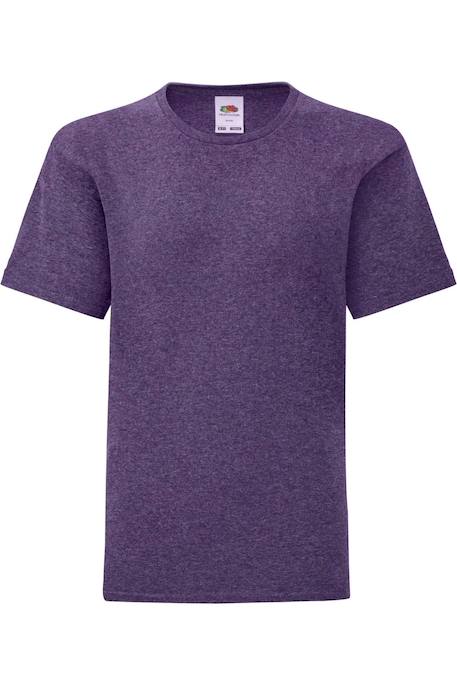 T-shirt coton iconic Gris chiné+Violet chiné 4 - vertbaudet enfant 