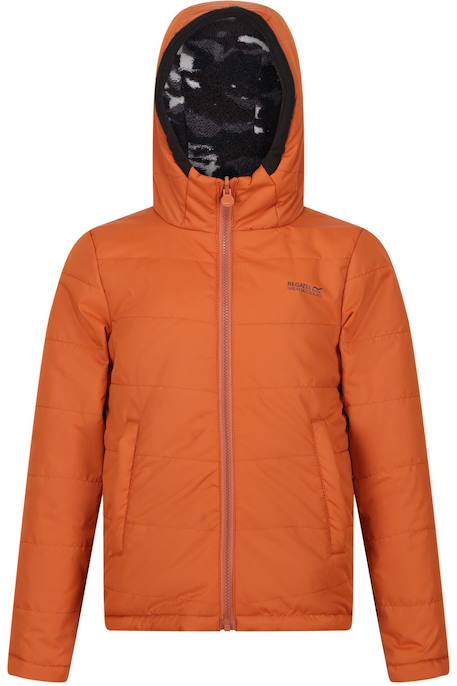 Veste polyester kyrell Orange brûlé / noir 1 - vertbaudet enfant 