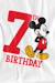 T-shirt 7ème anniversaire motif mickey mouse coton disney Blanc 3 - vertbaudet enfant 