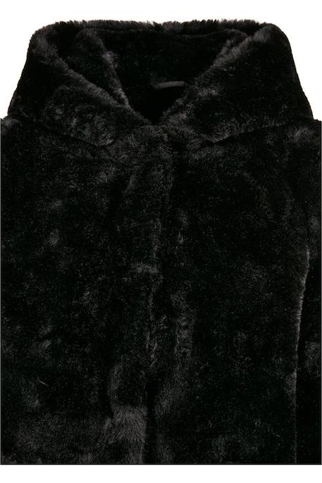 Manteau synthétique Noir+Rose foncé 4 - vertbaudet enfant 