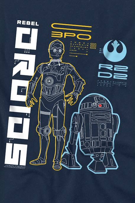 T-shirt coton star wars rebel droids Bleu marine 3 - vertbaudet enfant 