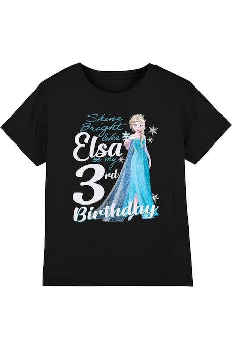 Fille-T-shirt elsa coton la reine des neiges bright like elsa