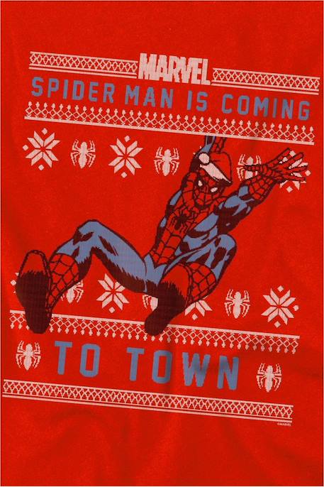 T-shirt de noël Spiderman coton Rouge 3 - vertbaudet enfant 