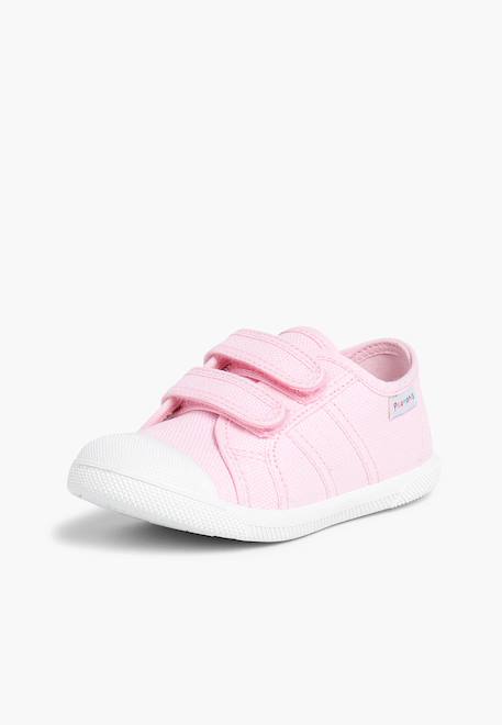 Baskets en toile avec scratchs pour enfant Rose 2 - vertbaudet enfant 