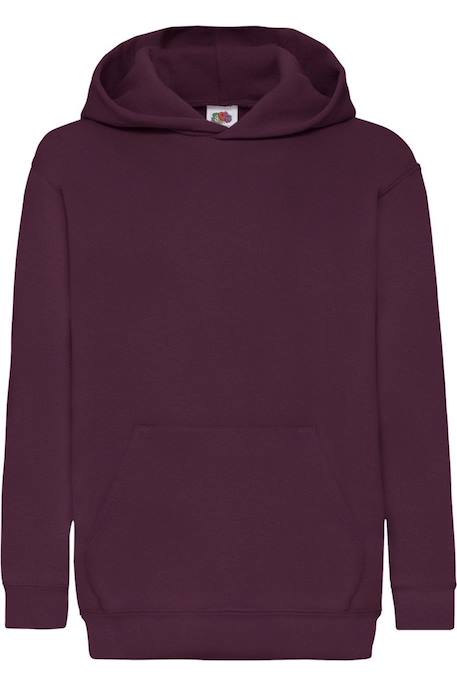 Sweat à capuche classic coton 260 Azur+Blanc+Bleu roi+Bordeaux+Gris chiné+Rose clair+Tournesol+Vert kelly 10 - vertbaudet enfant 
