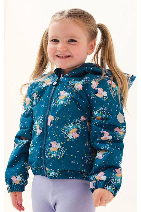 Veste matelassée  peppa pig muddy puddle Bleu sarcelle foncé 5 - vertbaudet enfant 