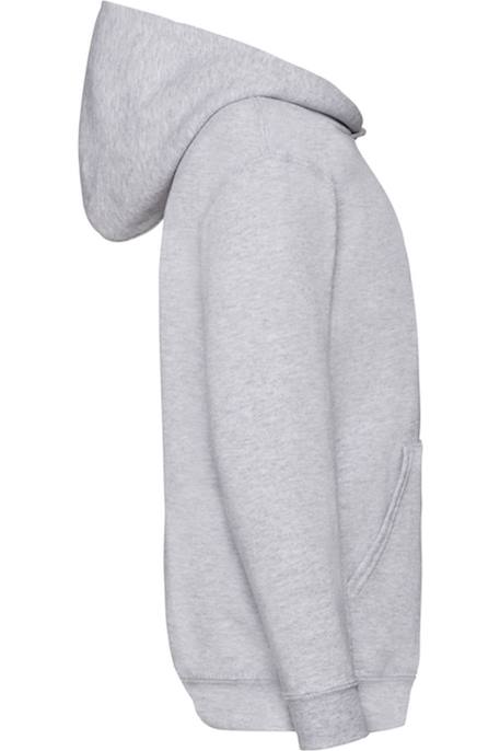 Sweat à capuche coton Blanc+Bleu marine sombre+Bleu roi+Gris chiné+Noir+Rouge 12 - vertbaudet enfant 