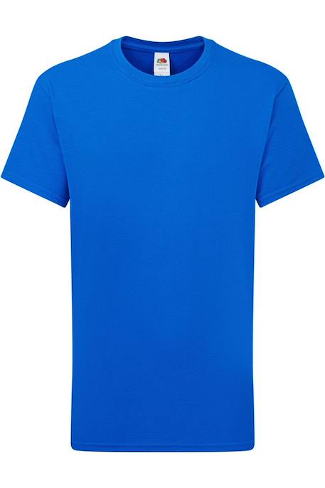 T-shirt en coton peigné de qualité supérieure Bleu+Bleu roi+Canneberge+Noir+Rouge+Vert 4 - vertbaudet enfant 