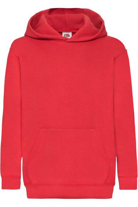 Sweat à capuche enfant coton classic Azur+Bleu marine+Bleu roi+Fuchsia+Noir+Rose clair+Rouge+Tournesol+Vert kelly 18 - vertbaudet enfant 