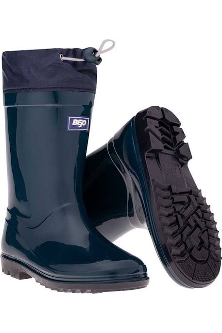 Bottes de pluie motif/style logo  kai Bleu sarcelle mat / saphir foncé 6 - vertbaudet enfant 