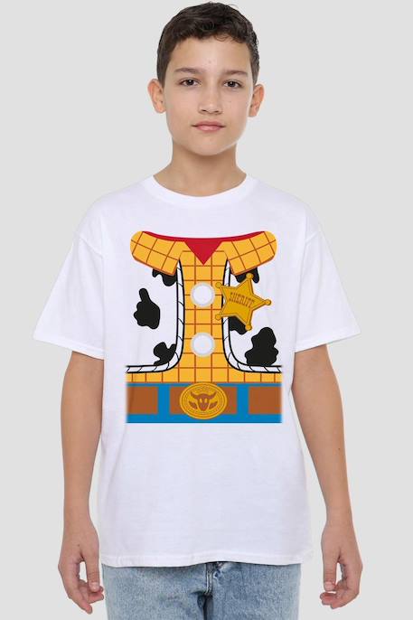 T-shirt motif woody style costume coton toy story Blanc 4 - vertbaudet enfant 