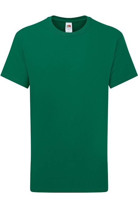 T-shirt en coton peigné de qualité supérieure Bleu+Bleu roi+Canneberge+Noir+Rouge+Vert 16 - vertbaudet enfant 