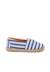 Espadrilles rayures style camping bande élastique Bleu+Vert 1 - vertbaudet enfant 