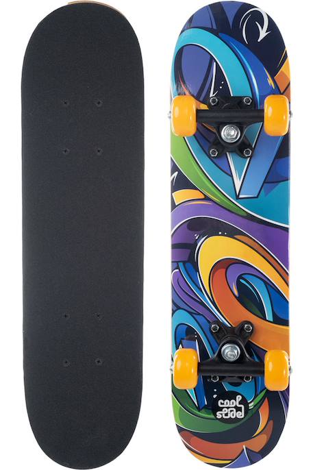 Skateboard (taille unique)  dimsum Noir / multicolore 1 - vertbaudet enfant 