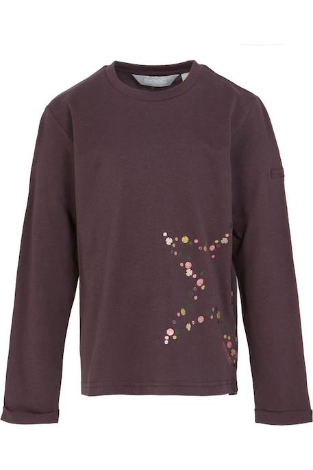 T-shirt wenbie coton iii Prune sombre 1 - vertbaudet enfant 