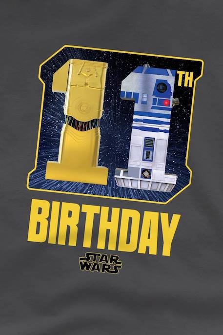 T-shirt coton star wars Charbon 3 - vertbaudet enfant 