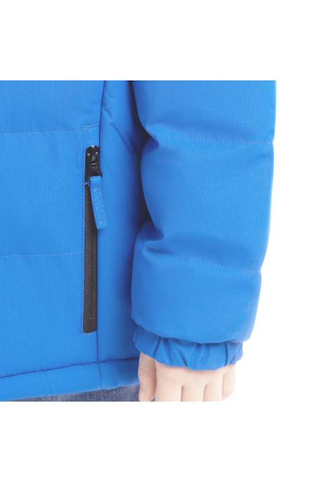 Doudoune polyester tuff Bleu clair+Gris foncé+Noir 3 - vertbaudet enfant 