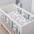 Tour de lit modulable et réversible safari Safari, vert, gris, blanc 2 - vertbaudet enfant 