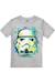 T-shirt motif croquis de trooper coton star wars Gris chiné 1 - vertbaudet enfant 