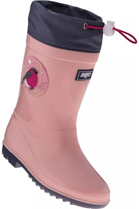 Bottes de pluie motif/style oiseau  kai Rose argenté / gris 6 - vertbaudet enfant 