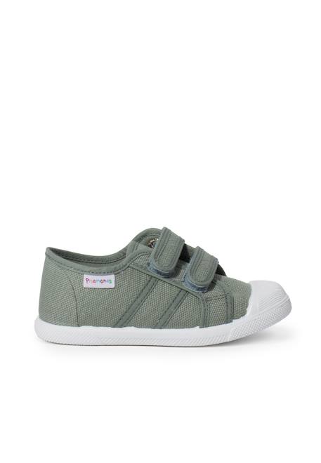 Baskets en toile avec scratchs pour enfant Blanc+Bleu denim+Bleu marine+Gris+Jaune+Sable+Vert fougère 35 - vertbaudet enfant 