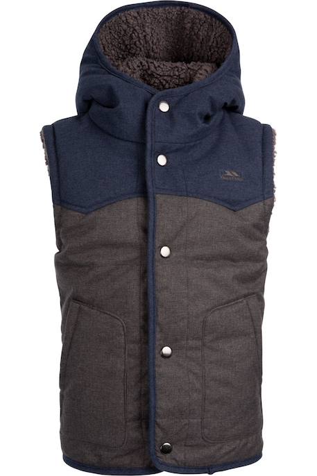 Veste sans manches  pu coating obtain Gris foncé chiné 1 - vertbaudet enfant 