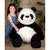 Peluche géante  panda - 1m10 - noir et blanc Noir 2 - vertbaudet enfant 