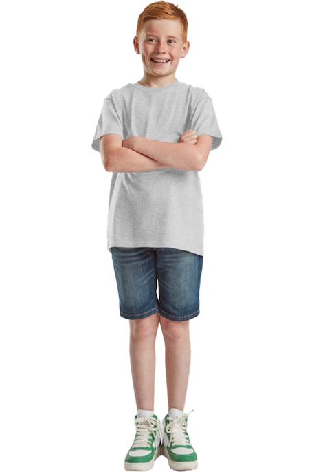 T-shirt coton iconic Gris chiné+Violet chiné 3 - vertbaudet enfant 