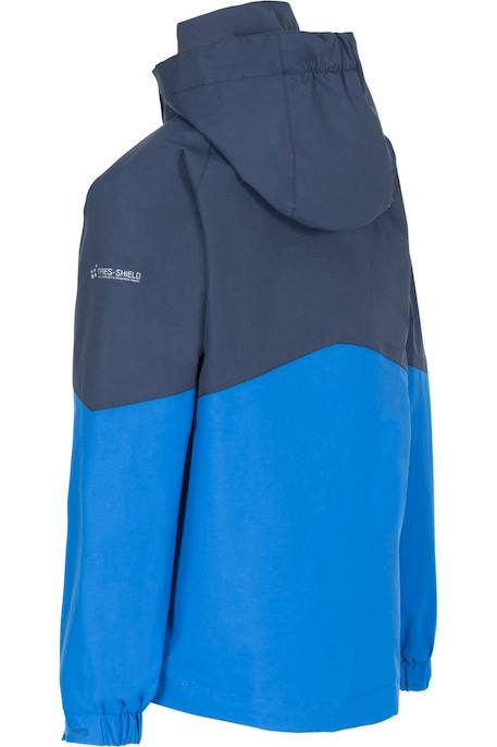 Veste imperméable garçon à capuche dexterous Bleu+Bleu marine 4 - vertbaudet enfant 