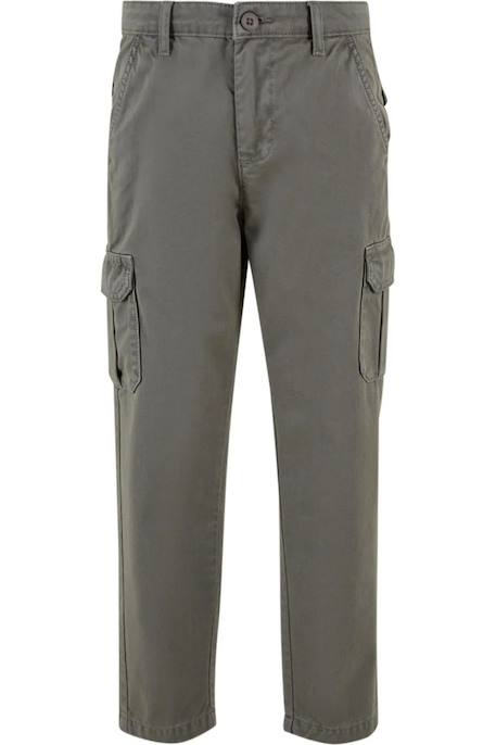 Pantalon à poches coton Anthracite 1 - vertbaudet enfant 